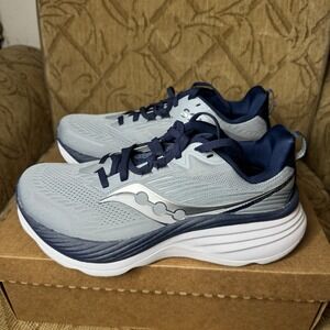 Saucony Mens Hurricane 24 S20933-142 Gray Running Shoes Sneakers Size 7.5 Wide